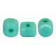 Les perles par Puca® Minos kralen Opaque green turquoise 63130